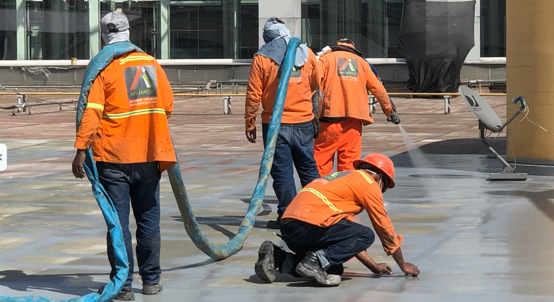 Impermeabilizacion de cubierta con poliurea